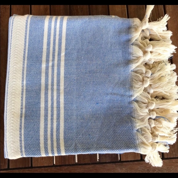 Other - Hand- Loomed fringe detailed Turkish Cotton Towel
